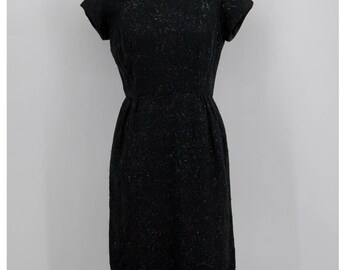 Vintage Black Stitched Dress