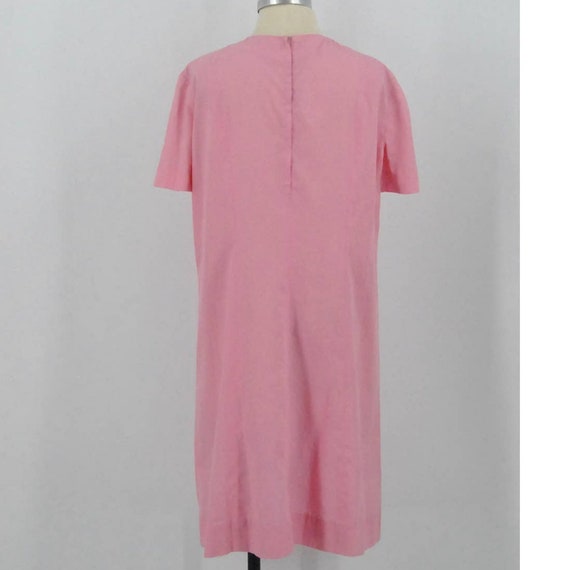 Vintage Homemade Pink Shift Dress - image 3