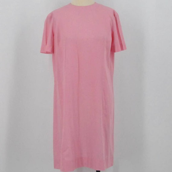 Vintage Homemade Pink Shift Dress - image 1