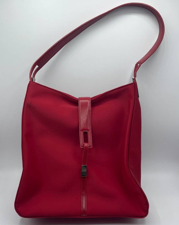 Vintage City DKNY Red Handbag - image 1