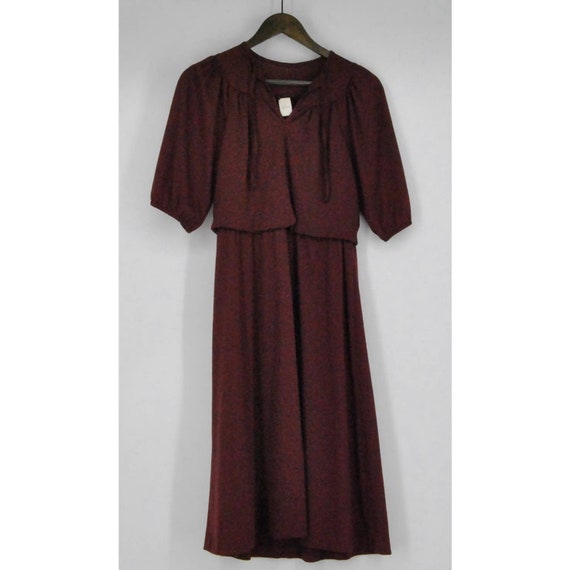 Vintage Burgundy Dress - image 1