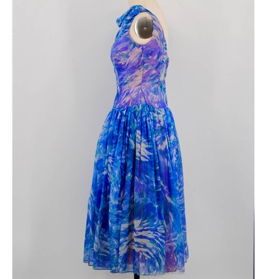 Vintage Blue and Purple Dress - image 2