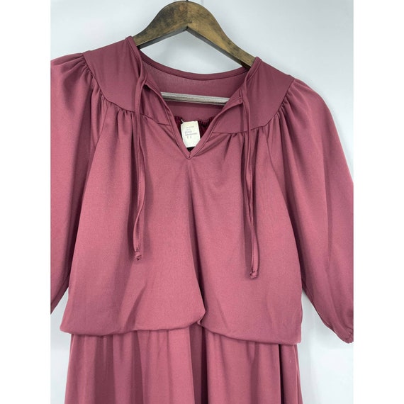 Vintage Burgundy Dress - image 3