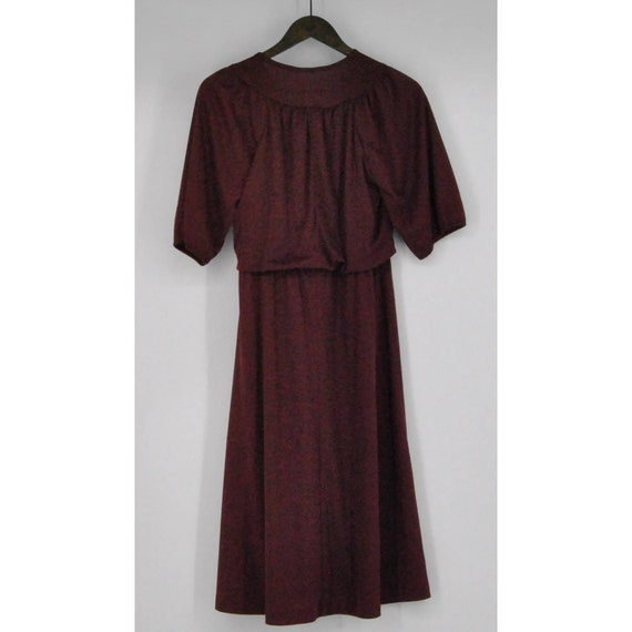 Vintage Burgundy Dress - image 2