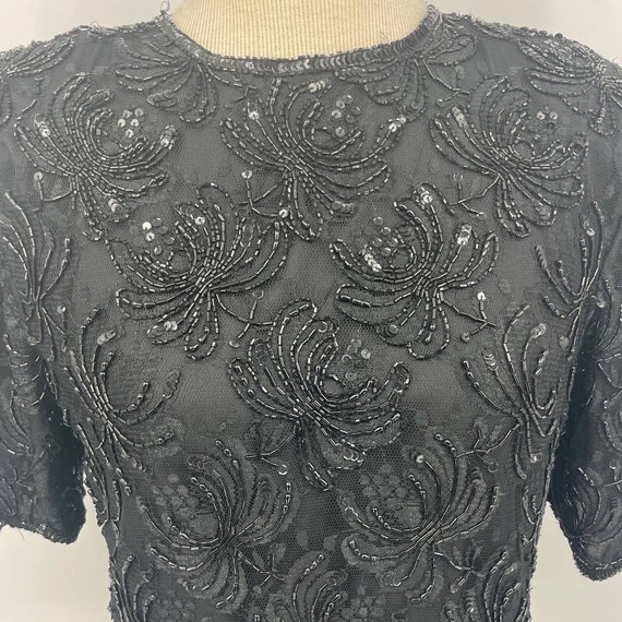 Vintage Laurence Kazar Beaded Blouse - image 5