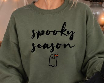Spooky Season Ghost Sweatshirt, Cute Ghost Sweatshirt, Halloween Favorite, Cute Fall Sweater, Halloween Gift, Spooky Season Shirt, Ghost Tee