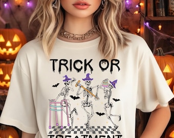 Physical Therapy Shirt, Trick Or Treatment Shirt, Halloween Physical Therapist Shirt, Spooky PT Shirt, DPT Gifts, Pt Shirt, PTA Shirt