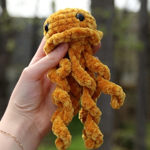Crochet Jellyfish Plush: Handmade Amigurumi Stuffed Animal