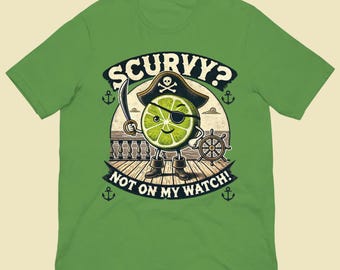 Scurvy Prevention Mythology Shirt - Pirate Vitamin C Graphic Maritime History Unisex Tee