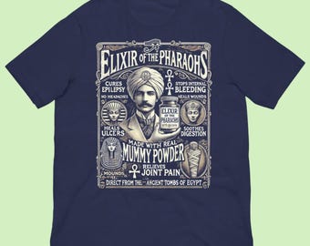 Mummy Powder Mythology Shirt - Ancient Egypt Historical Graphic Tee