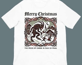 Krampus Christmas Shirt – Alpine Folklore Mythology Graphic Tee, Dark Christmas Krampusnacht Graphic Shirt
