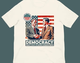 Maglietta "Oligarchi aziendali d'America" - Commento sociale sul capitalismo - Maglietta unisex con grafica