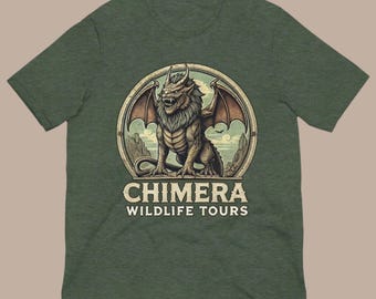 Chimera Wildlife Tours Shirt – Greek Mythology Creature Graphic Mythology Gift