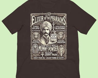 Mummy Powder Mythology Shirt - Ancient Egypt Historical Graphic Tee