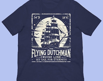 Flying Dutchman Cruise Shirt – Ghost Ship Mythology Pirate Ship Graphic T-Shirt
