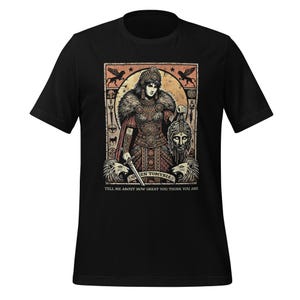 Camiseta unissex "Conte-me o quão incrível você acha que é"