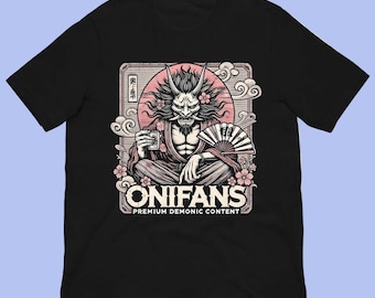 OniFans Premium Demonic Content Japanese Mythology Unisex T-shirt