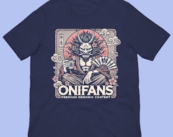 OniFans Premium Demonic Content Japanese Mythology Unisex T-shirt