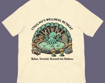 Cthulhu Wellness Retreat Shirt – Horror Graphic Tee