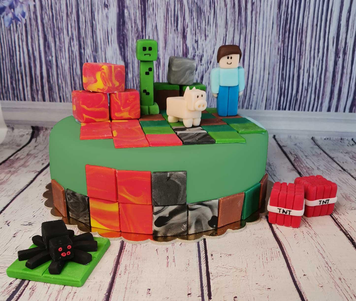 TNT Sugar Cube Cake Decoration