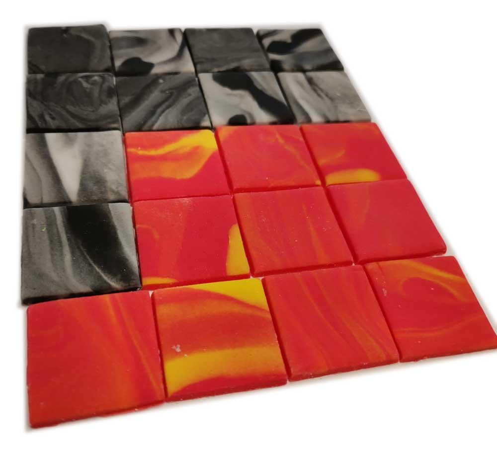 Green and Brown Cake Tile Set