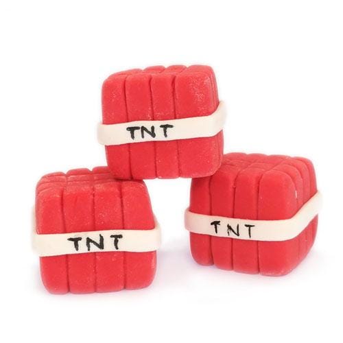 TNT Sugar Cube Cake Decoration