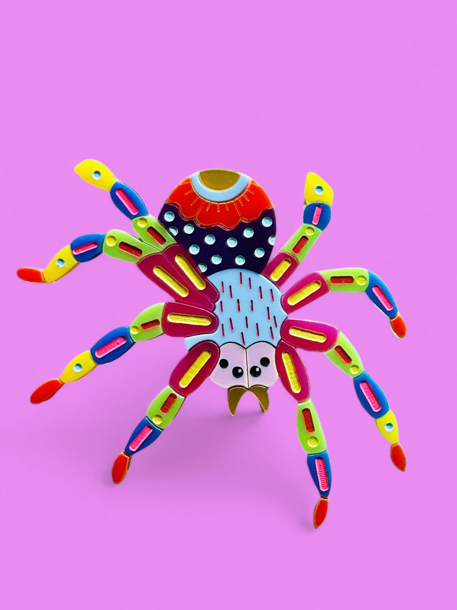 MEXICAN FOLK ART Collection - Colorful Spider Alebrije Acrylic