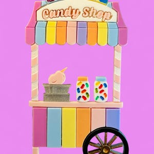 FUNFAIR COLLECTION - ルナパーク キャンディ ショップ カート アクリル ブローチ