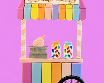 FUNFAIR COLLECTION - Lunapark Candy Shop Cart Acrylic Brooch