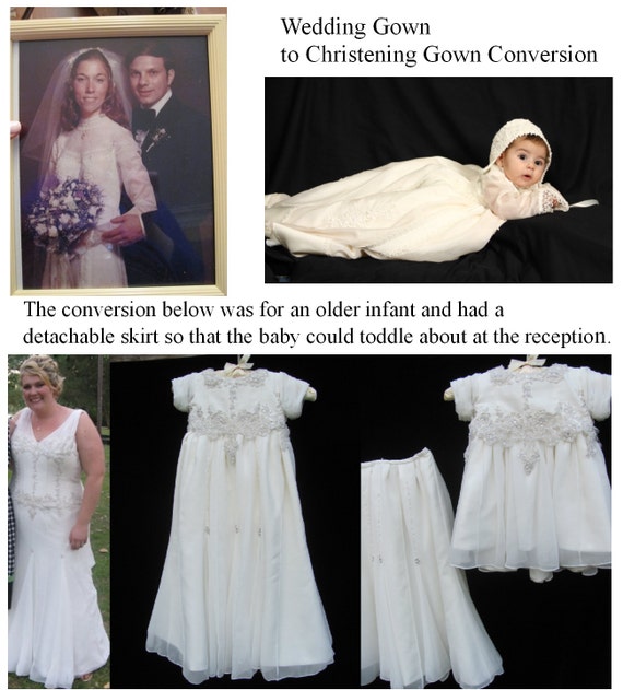 Wedding Dress To Christening Or Baptism Gown Conversion Etsy