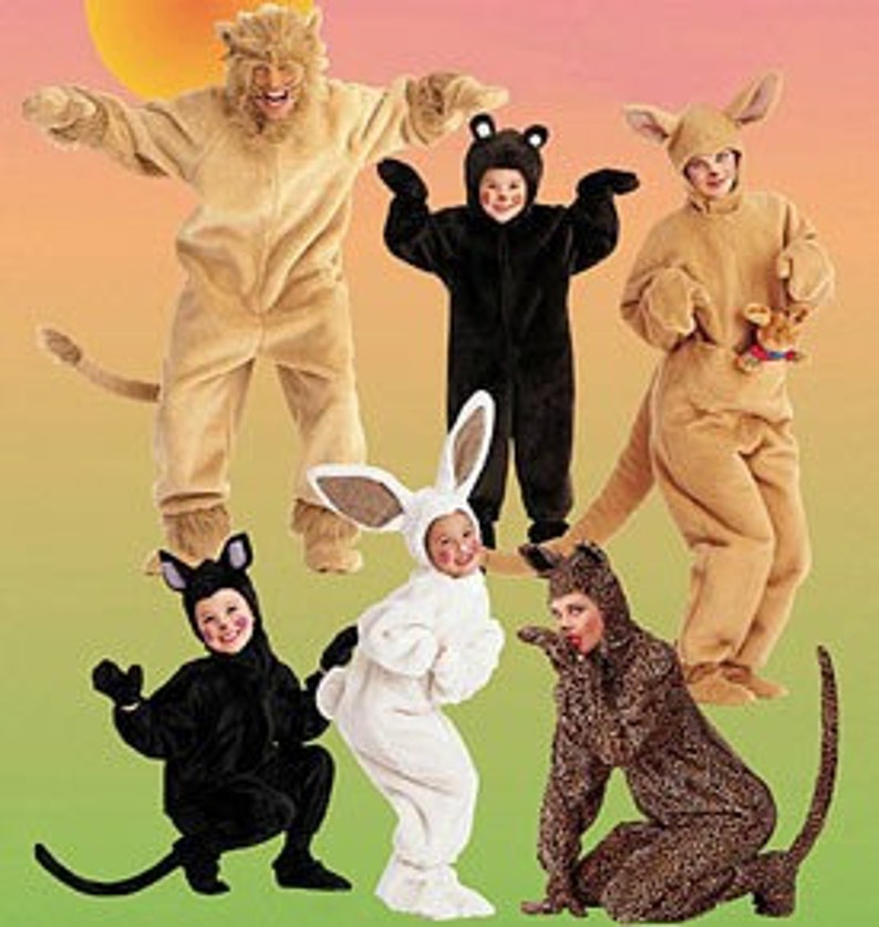 Costume Child size Animal Basic Furry Jumpsuit with Hood Etsy