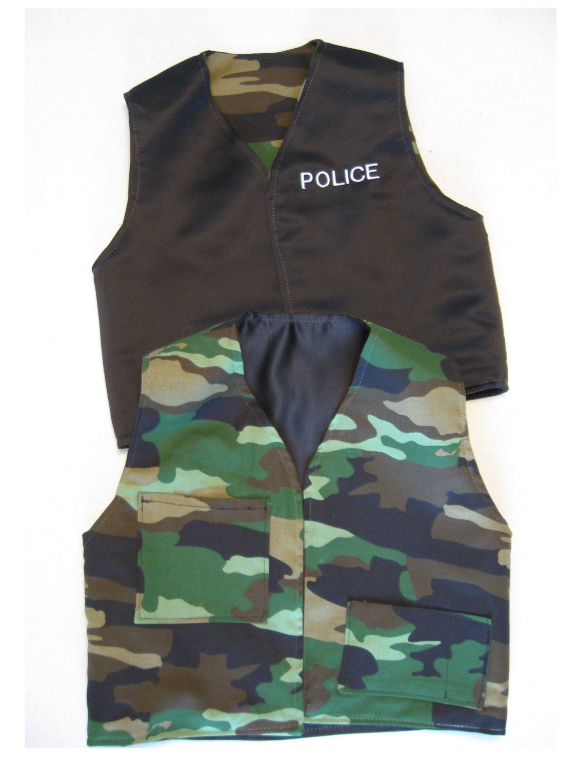 Boys Reversible Vests Fun Play Make Believe Dress Up Set of 3 Etsy