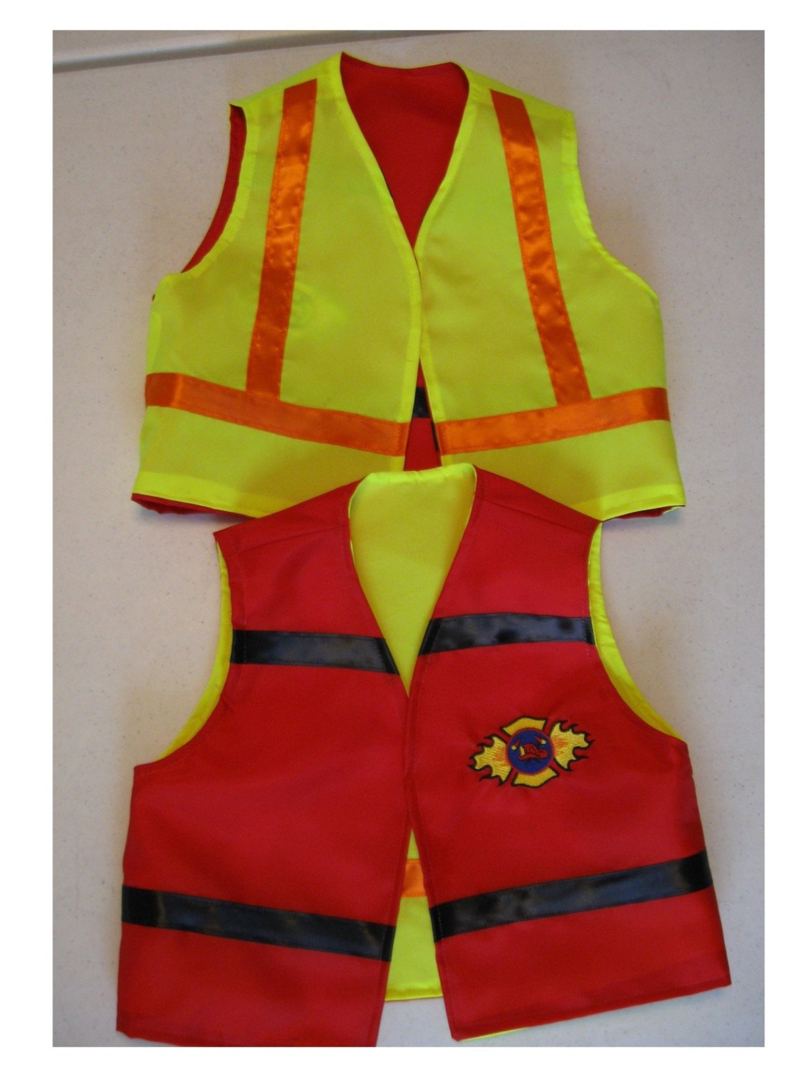 Boys Reversible Vests Fun Play Make Believe Dress Up Set of 3 Etsy