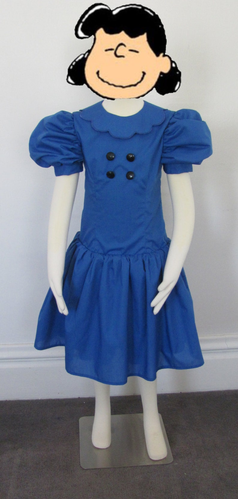 Lucy Van Pelt Girls Costume from Charlie Brown Comic RESERVED Etsy