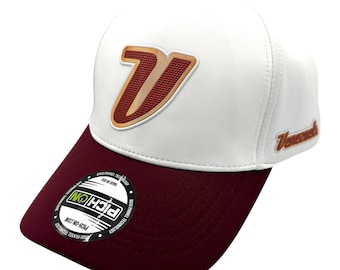 Venezuela Baseball Cap white - Red wine