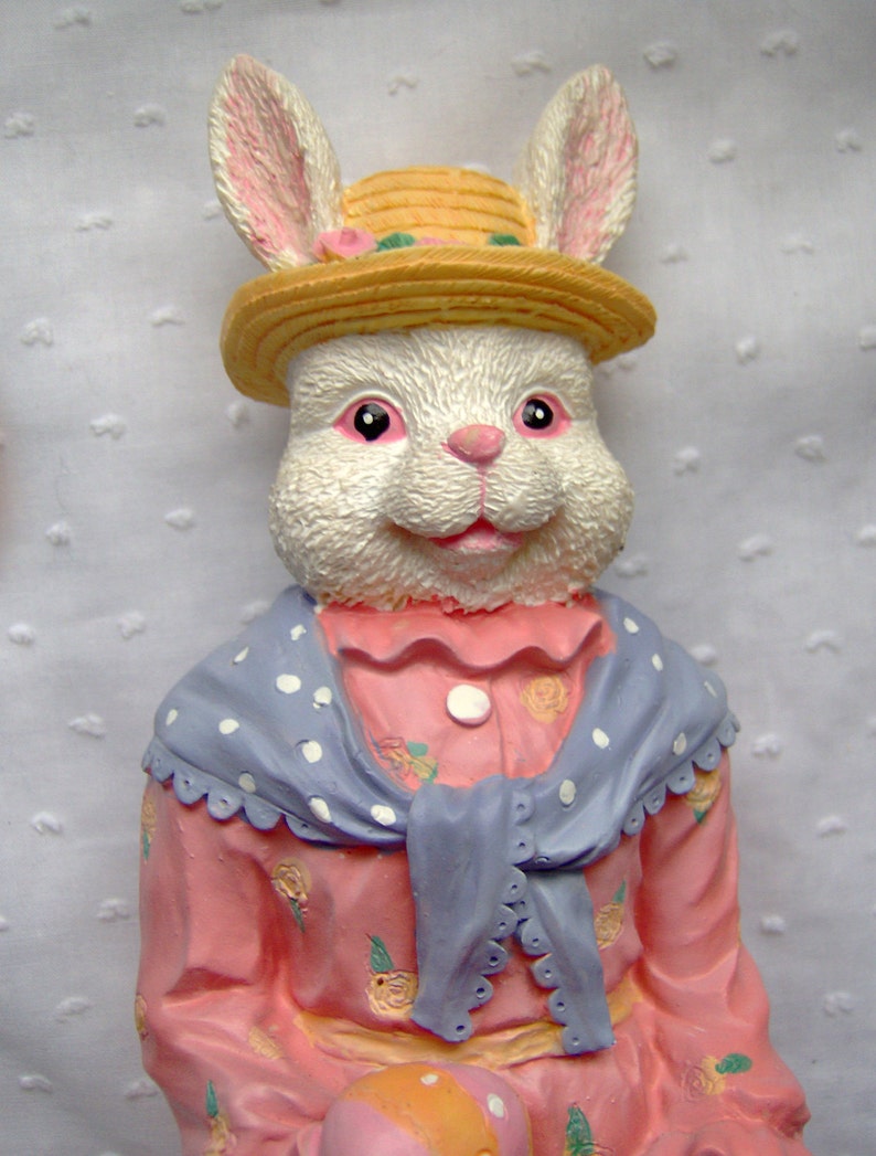 Collectible Vintage Mr. & Mrs. Easter Bunny Rabbits Figurines Etsy
