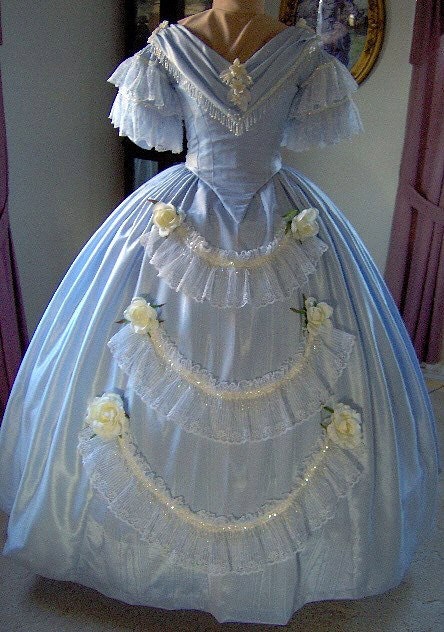 FOR ORDERS ONLY Custom Made 1800s Victorian Dance Dress | Etsy