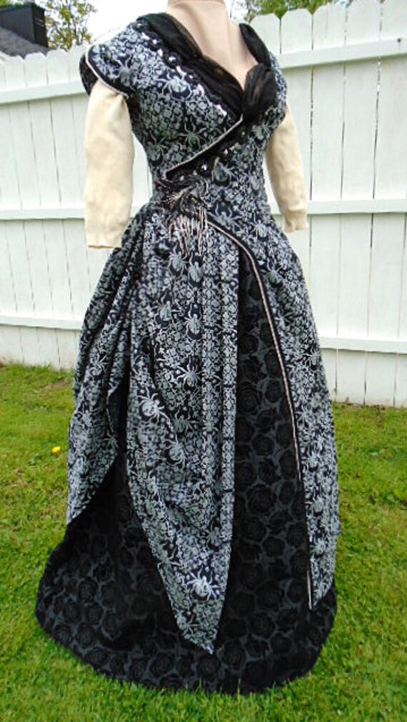 black 1800s dress