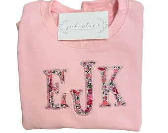 Monogrammed Personalized Liberty of London Applique Sweatshirt