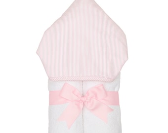 3 Martha's Big Kid Towel Pink Stripe