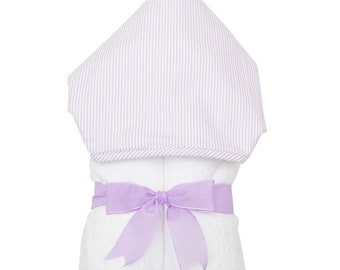 3 Martha's Big Kid Towel Lilac Stripe