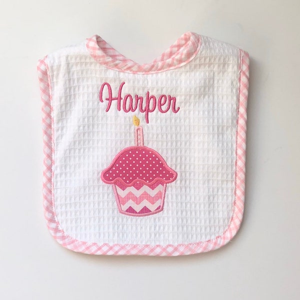 First Birthday Bib Girl Etsy