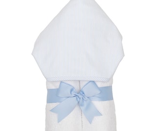 3 Martha's Big Kid Towel Blue Stripe