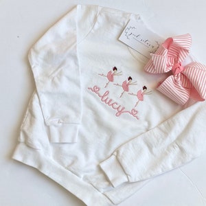 Monogrammed Ballet Sweatshirt