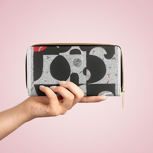 Stilvolle Reißverschluss-Brieftasche - Schickes Accessoire, perfektes Geschenk für sie, trendige Mode, für den täglichen Gebrauch, einzigartiges Design, Urlaubsutensilien