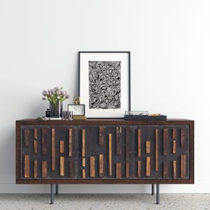 Handgetekende originele inkttekening | Minimalistische abstracte kunst | Monochroom kunst met fijne lijntjes | Moderne woonkamerinrichting | Uniek zwart-wit stuk