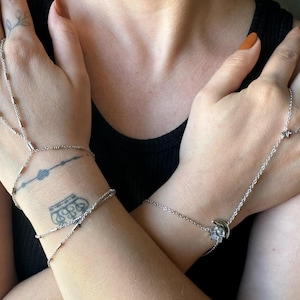 Crystal Şahmaran Bracelet: Turkish Hand Chain Jewelry