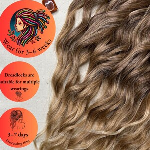 Rastas sintéticas marrones Rastas de crochet Cabello rizado