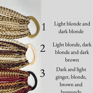 Haarband mit Dreads und Zöpfen, synthetische Dreadlock Zöpfe in Dreads Verlängerungen auf Haarband - handgemachte Haarverlängerungen