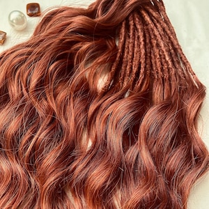 Synthetic ginger Dreadlock Crochet Dreads